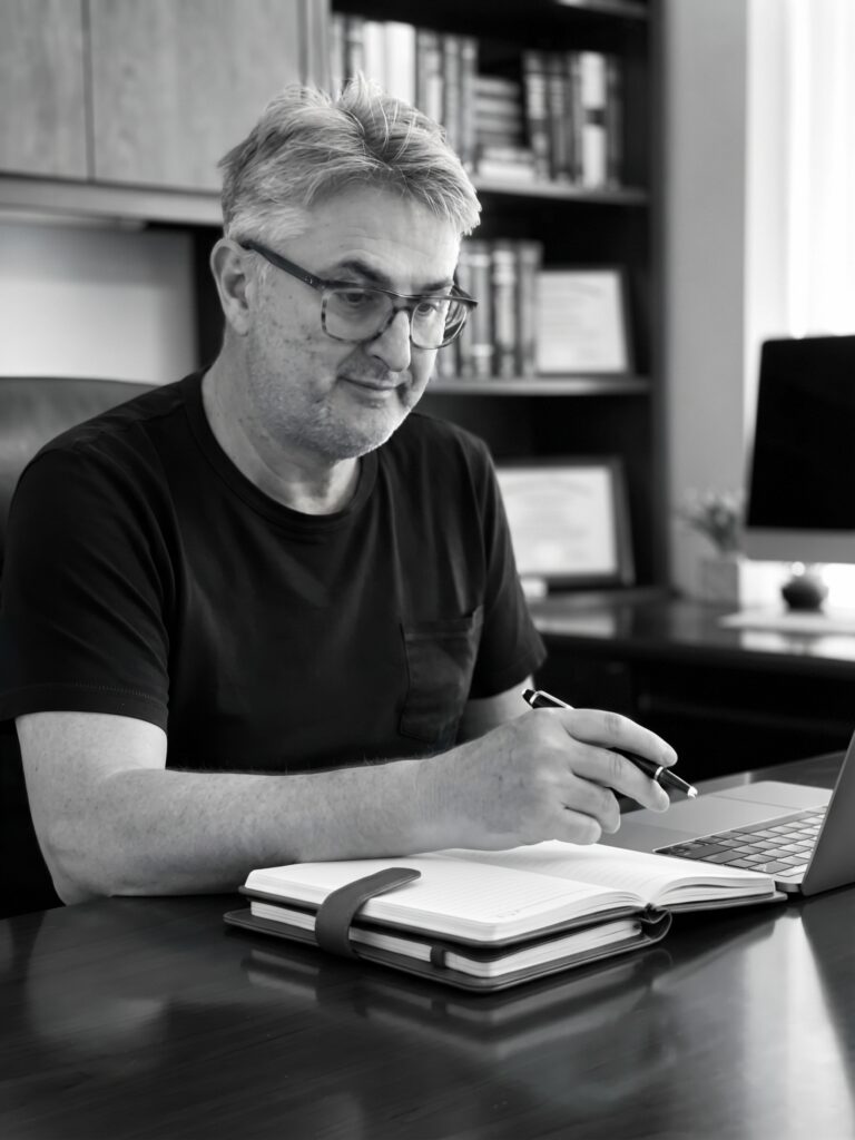 Consultant at desk